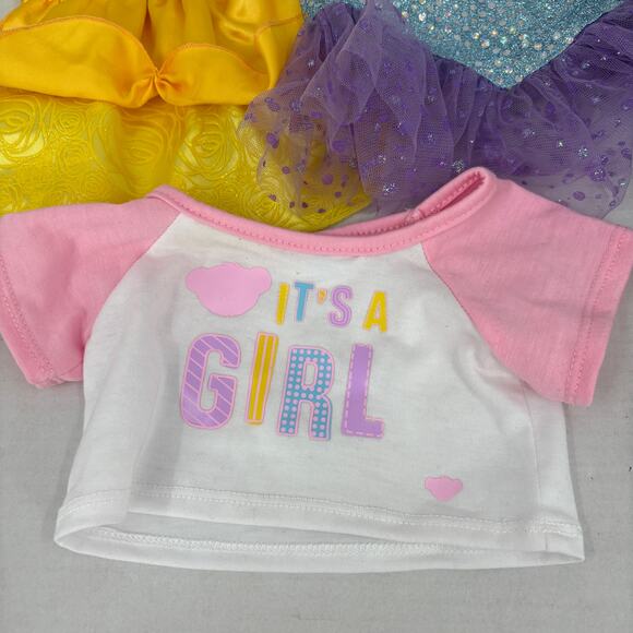 Build A Bear Clothes Mixed 11 Piece Cheerleader Outfit Accessories Belle Dress - Picture 4 of 9